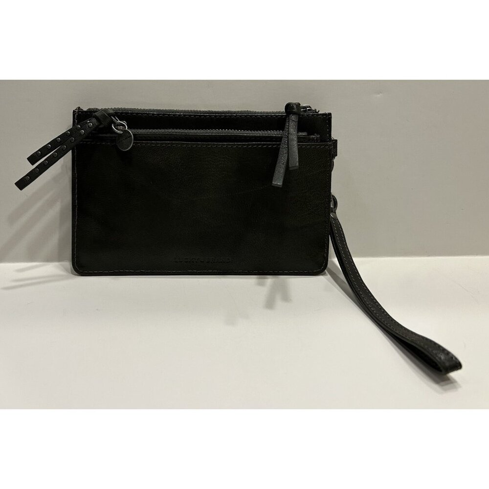 Lucky Brand Wristlet w/ Credit Card Holder Insert 7 1/4 x 4 3/4 inches PREOWNED - Picture 1 of 16